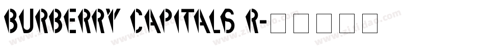 Burberry Capitals R字体转换